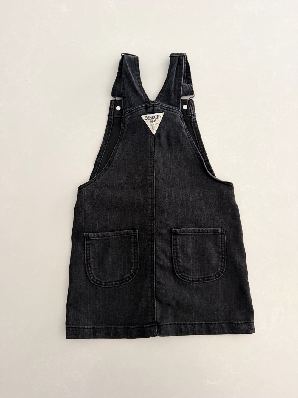 OshKosh B'gosh Black Denim Jumper Dress • Size 5 - Picture 2 of 3